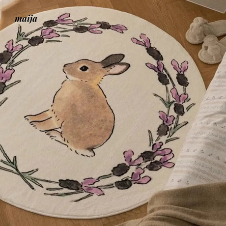TIPTOE Rabbit Treasure Rug from KENZAKI