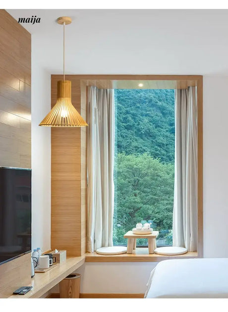 ZHONGSHAN Modern Wooden Ceiling Lamp Japanese Style from ZHONGSHAN