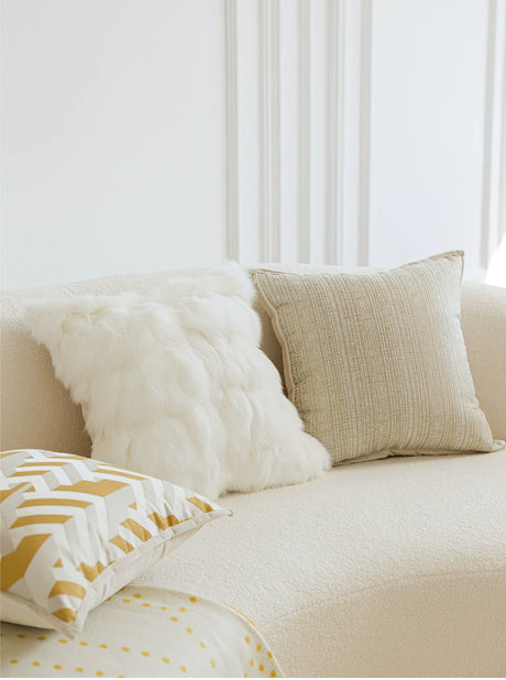 MISTYWOOD Yellow Pillow with True Fox Wool Cover from MISTYWOOD
