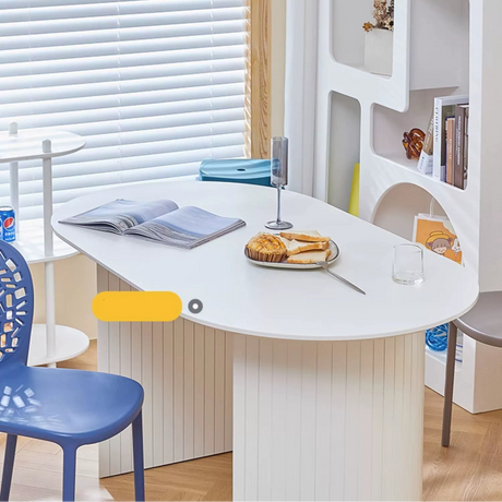 LAZYSPACE Claire Oval Rock Board Table from LAZYSPACE