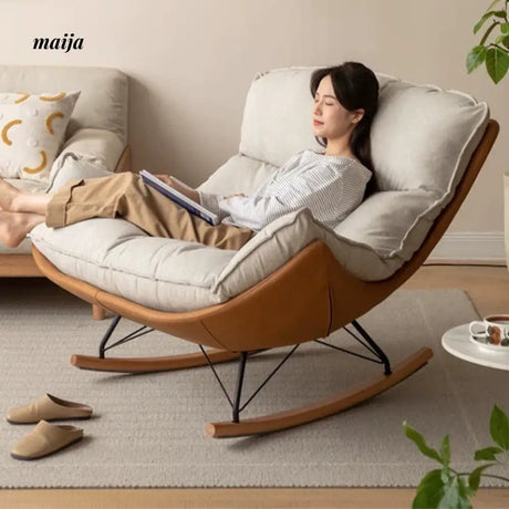 GENJI Eggshell Rocking Chair from GENJI