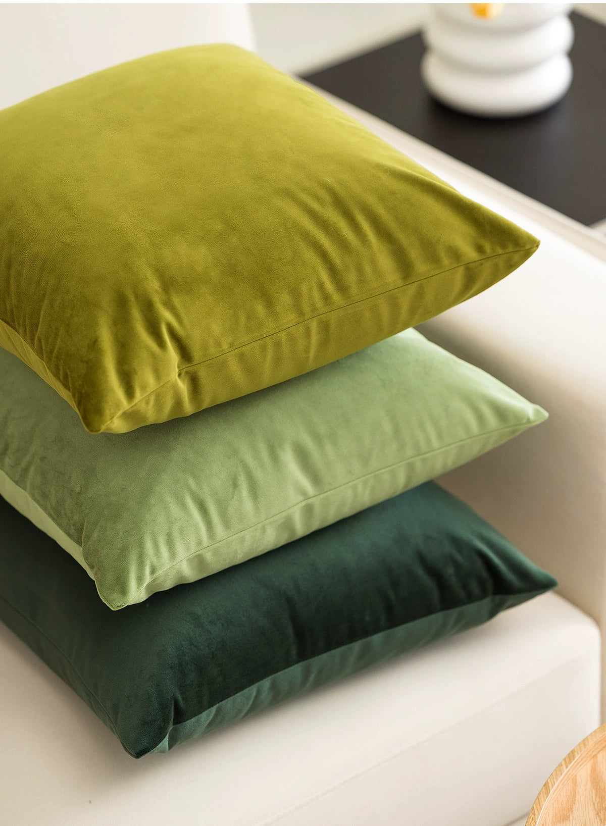 MISTYWOOD Green Velvet Cushion from maija