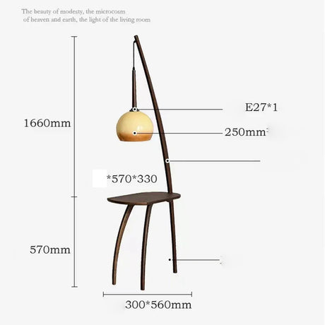 ALISA Felix Retro Coffee Floor Lamp from ALISA