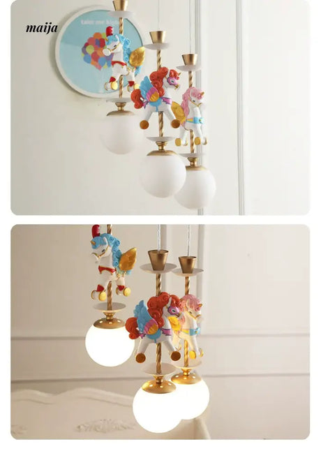 QXWD Circus Cartoon Ceiling Lamp Children's Room from QXWD
