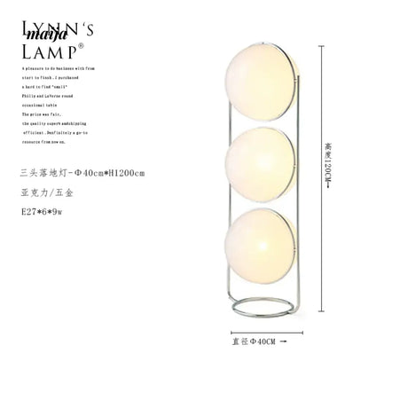 LYNN Nordic Ball Floor Lantern from Lynn's Lamp