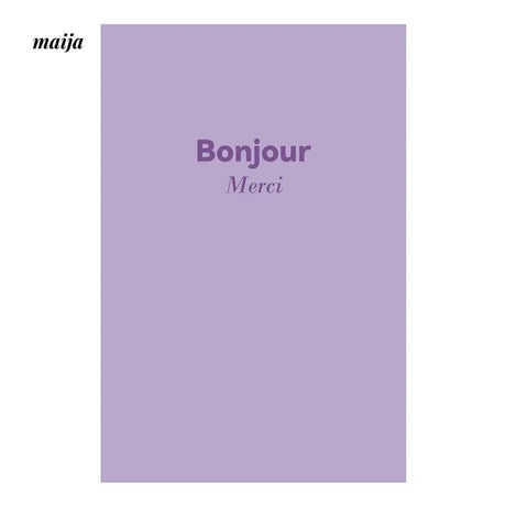 MUYE Bonjour Merci Shower Curtain from MUYE