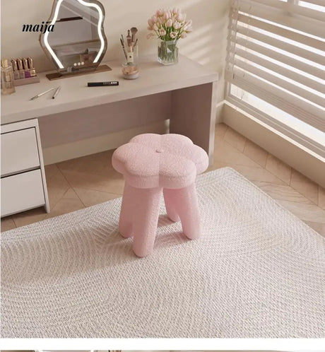 White Flower Dressing Stool from Kaiyashi