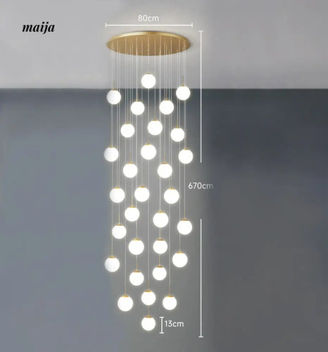 Round Staircase Chandelier from maija