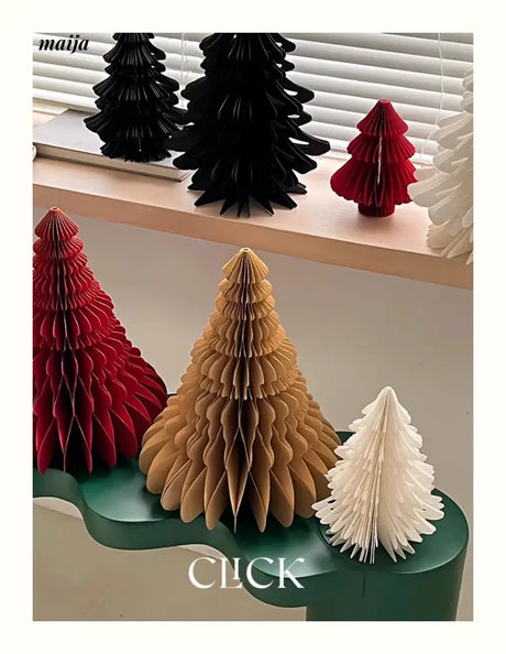 CLICK 3D Christmas Tree Origami Table Decor Stand Prop from CLICK