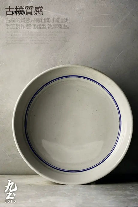 JOTO Japanese Blue and White Ceramic Soup Bowl Set from JOTO