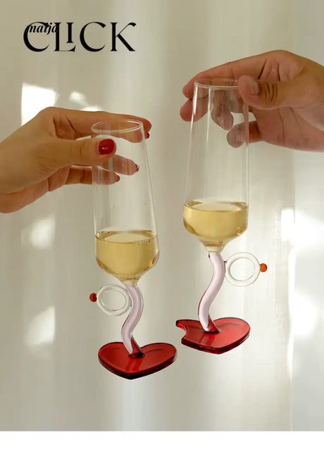 CLICK Cupid Champagne Goblet for Weddings or Gifts from CLICK