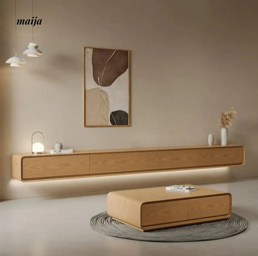 [Pre-Order] Dianne Solid Wood All in One TV Cabinet from Jun Chuang