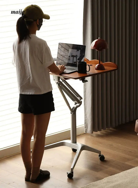 Cherry Wood Moveable Standing Desk from maija