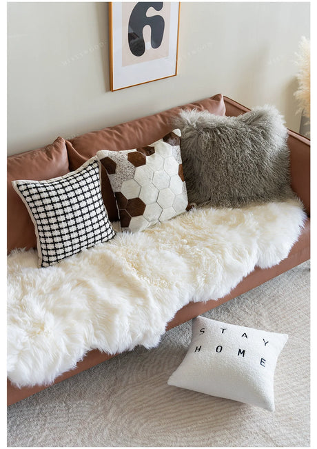 MISTYWOOD Leather Scandinavian Sofa Pillow from MISTYWOOD