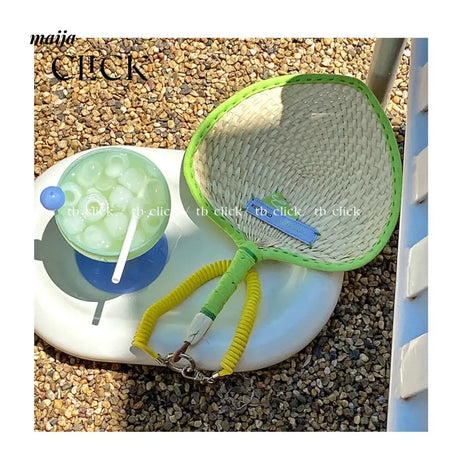 CLICK Handwoven Panaki Fan Cute Portable Accessory from CLICK