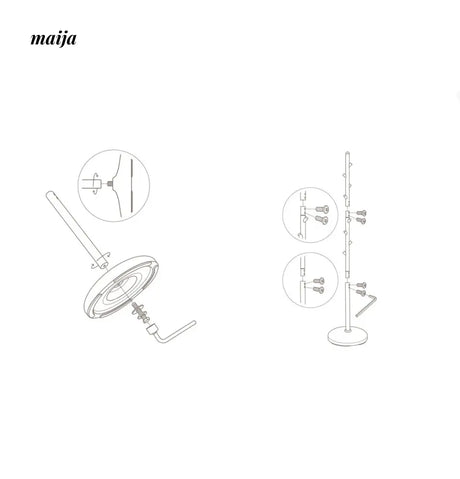 LAZYCORNER Simple Vertical Coat Rack from maija