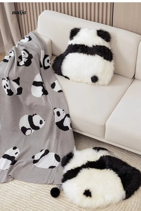 MISTYWOOD Cute Woolen Pillow Panda Design from MISTYWOOD