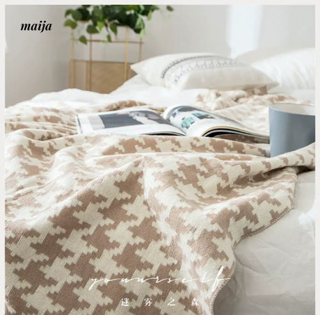 MISTYWOOD Champagne Colored Cotton Sofa Duvet from MISTYWOOD