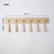 OGI NO RYOHIN Nordic INS Style Solid Wood Wall Hook Rack from OGI NO RYOHIN