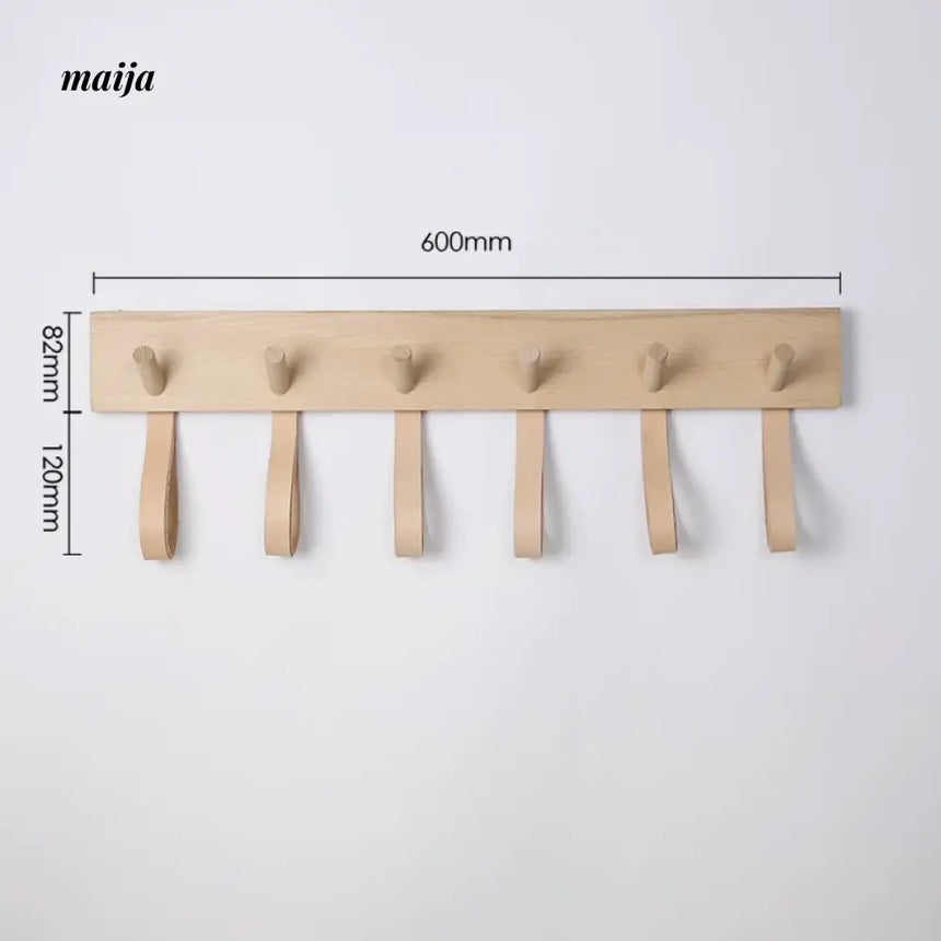 OGI NO RYOHIN Nordic INS Style Solid Wood Wall Hook Rack from OGI NO RYOHIN