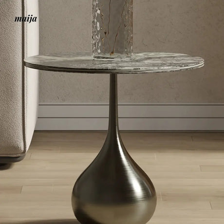 TIDELEADER Teardrop Marble Side Table from TIDELEADER