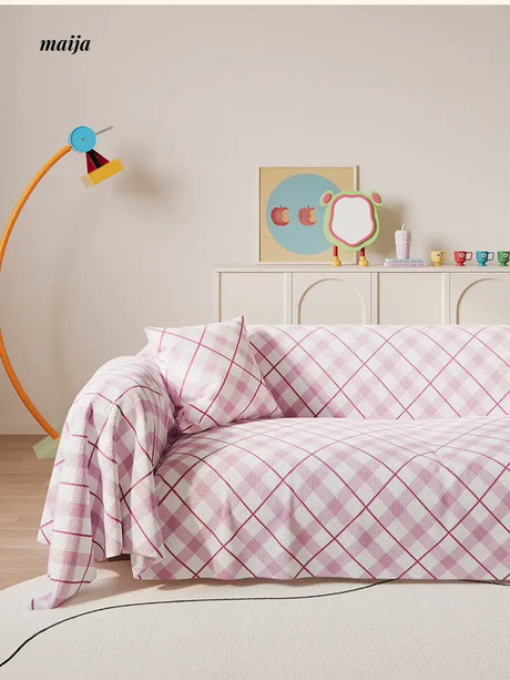 Checkered Sofa Cover from maija