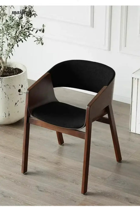 MIKA Armrest Solid Wood Designer Chair from MIKA