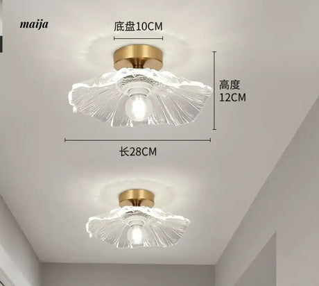 GVG Lotus Leaf Crystal Ceiling Light from GVG