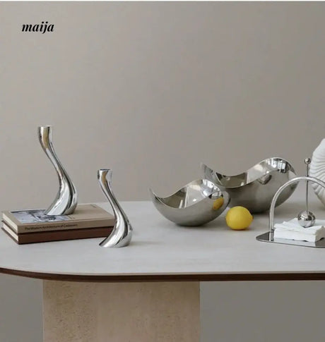 COLOURHUNTER Modern Metal Candle Holder from maija
