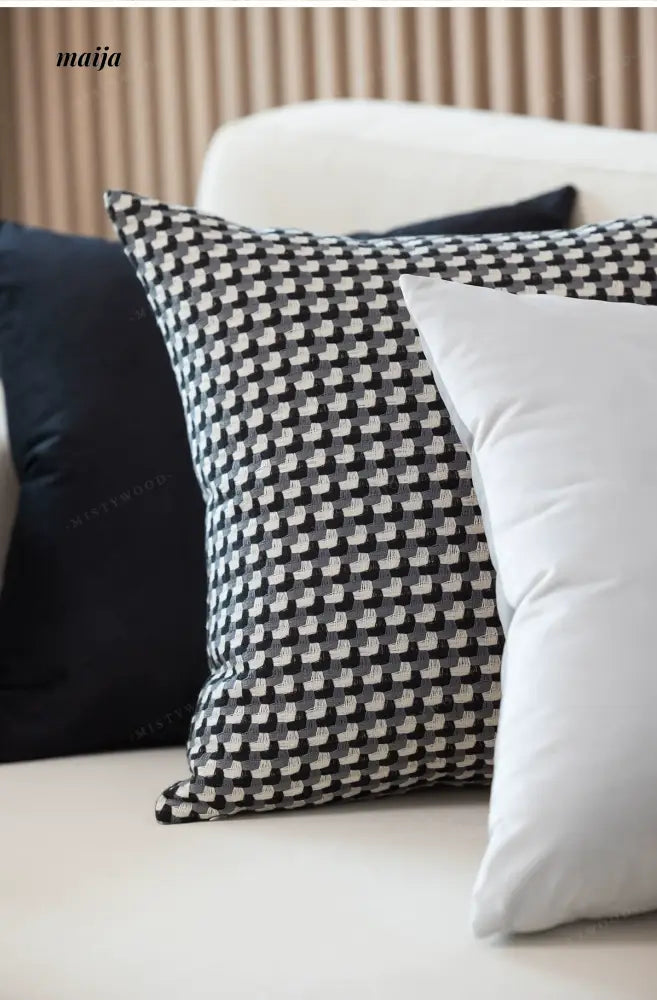 MISTYWOOD Black Velvet Cushion from maija