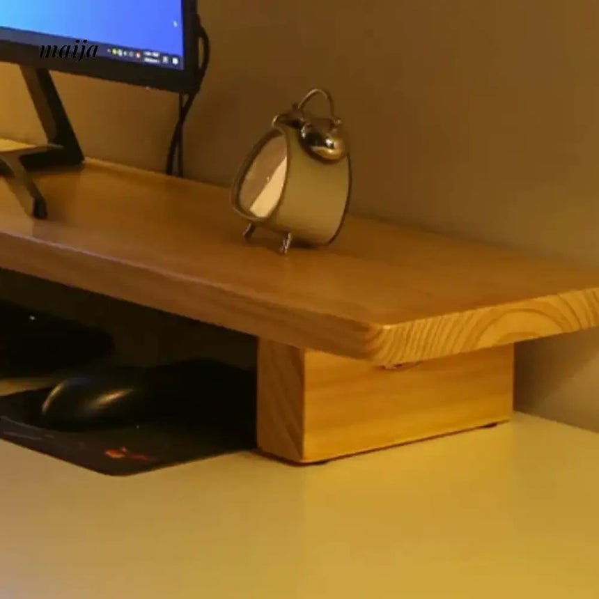 Beechwood Natural Wood Monitor Stand from maija