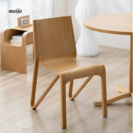 MIKA Stackable Vintage Solid Wood Chair from MIKA