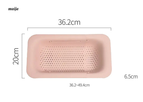 LIVETAI Adjustable Folding Plastic Basin Drain Basket from maija