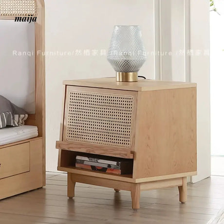 RATTAN CRAFTSMAN Wooden Bedside Cabinet from RATTAN CRAFTSMAN