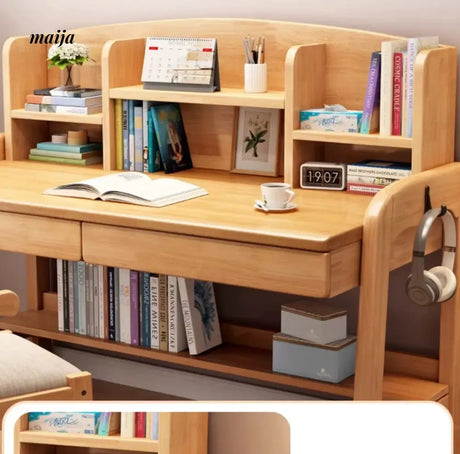 Mabel Adjustable Solid Wood Children's Desk from maija
