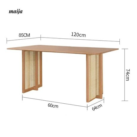 SLIGHTLYCOOL Mattie Rattan Dining Table from maija