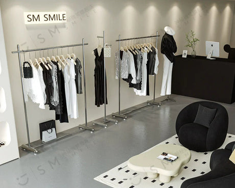 SM Henry Stainless Steel Clothing Hanger Stand from SM