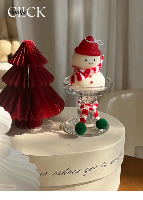CLICK 3D Snowman Candle for Festive Decor from CLICK