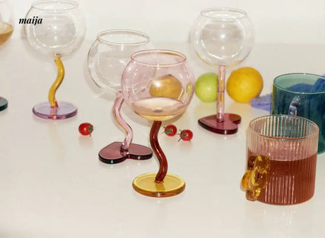 SOREMO Colourful Bubble Wine Glass from maija