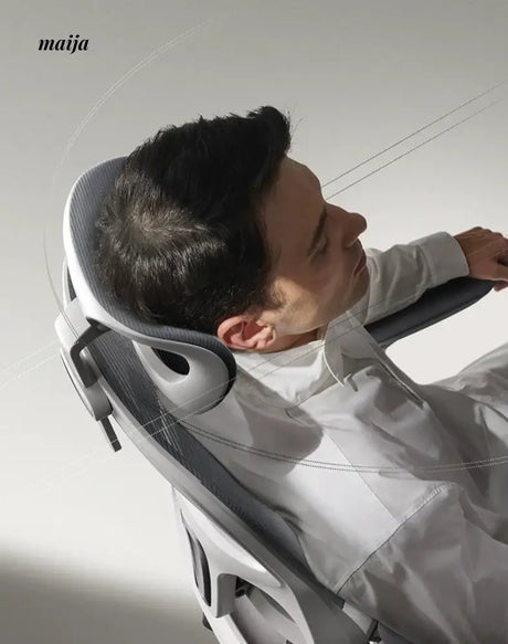 Black and White P53 Computer Chair from Hbada