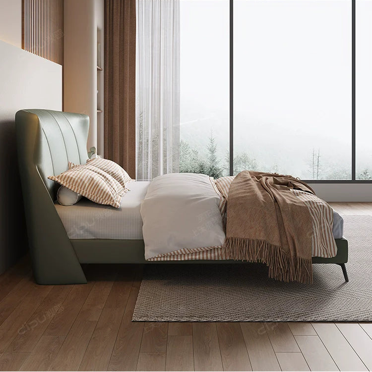 DIPU Brylee Cream Modern Scandinavian Bed from DIPU