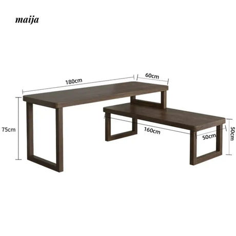 SUNX Nordic Solid Wood Corner Desk from SUNX