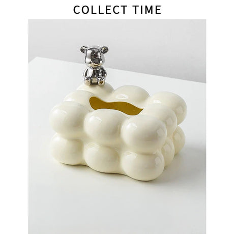COLLECT TIME Black Paper Tissue Box for Coffee Table from COLLECT TIME