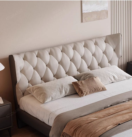 DIPU Romanio Italian Minimalist Leather Bed from DIPU