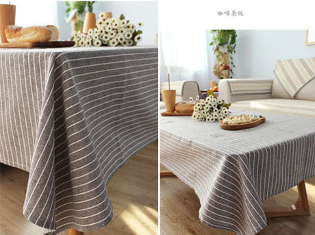CHESTNUT COCOON Akihiko Elegant Solid Cotton Linen Tablecloth from CHESTNUT COCOON