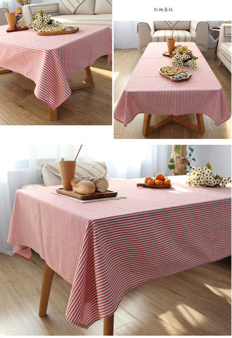 CHESTNUT COCOON Akihiko Elegant Solid Cotton Linen Tablecloth from CHESTNUT COCOON