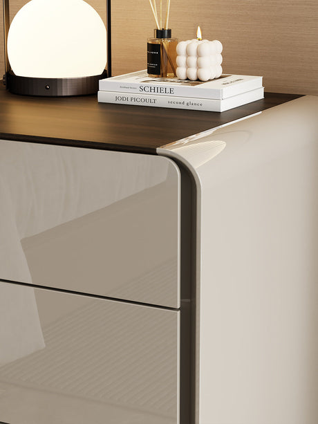 APARTMENT NO.7 Thaddeus Sleek Minimalist Three-Drawer Bedside Table from APARTMENT NO.7
