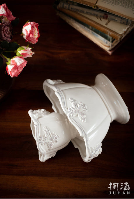JUHAN Lysandra Vintage Floral Elegant Flowerpot Decorations from JUHAN