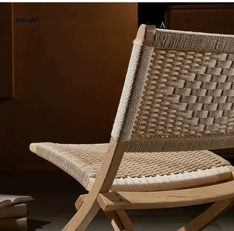 RATTAN CRAFTSMAN Folding Rattan Chair from RATTAN CRAFTSMAN