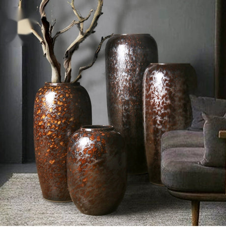 JOTO Retro Floor Ceramics Chinese Style Living Room Decor from JOTO